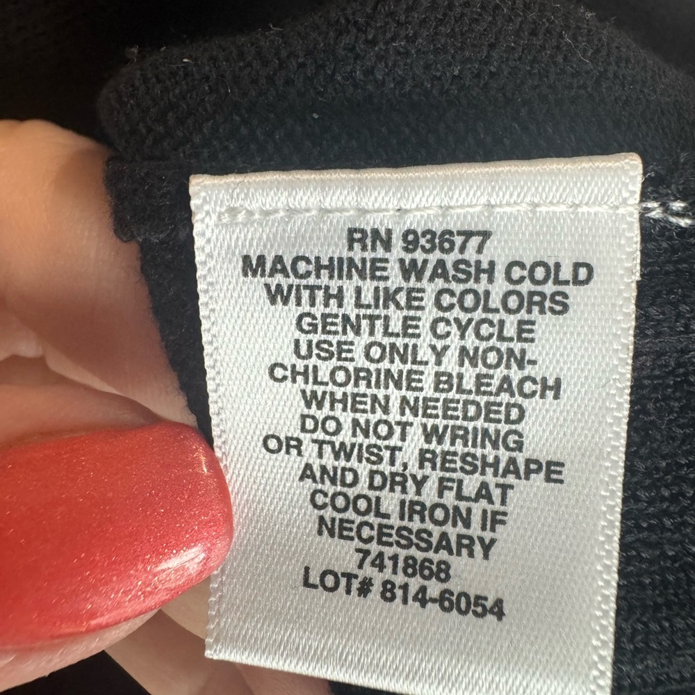 LIZ CLAIBORNE   Cotton Blend Black Sweater  LARGE    #Z - Picture 5 of 7